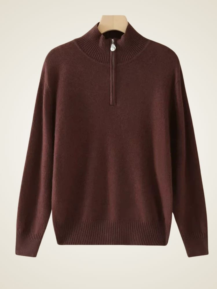 Emma - Half Zip Cashmere Sweater