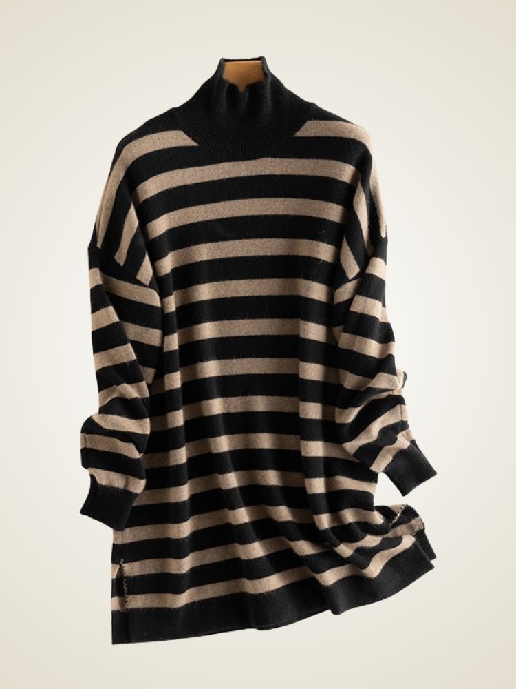 Ovelia - Mini Striped Cashmere Dress