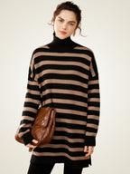 Ovelia - Mini Striped Cashmere Dress