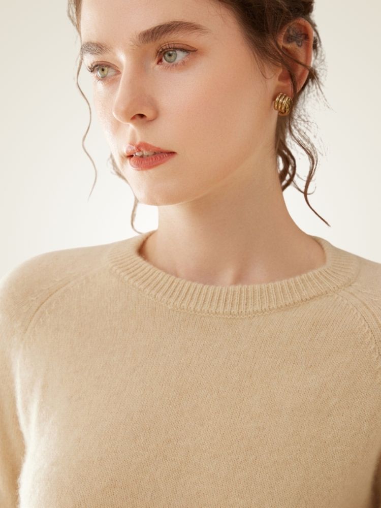 Yeloria - Raglan Sleeves Cashmere Sweater