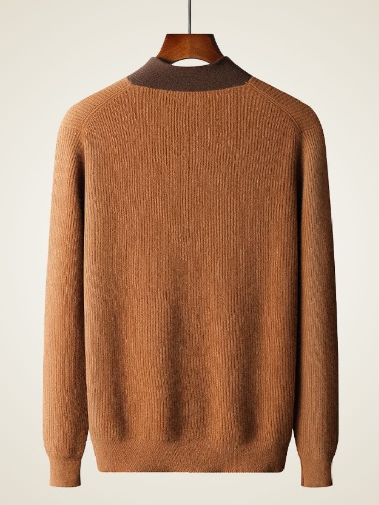 Kade - V-Neck Shawl Collar Cashmere Sweater