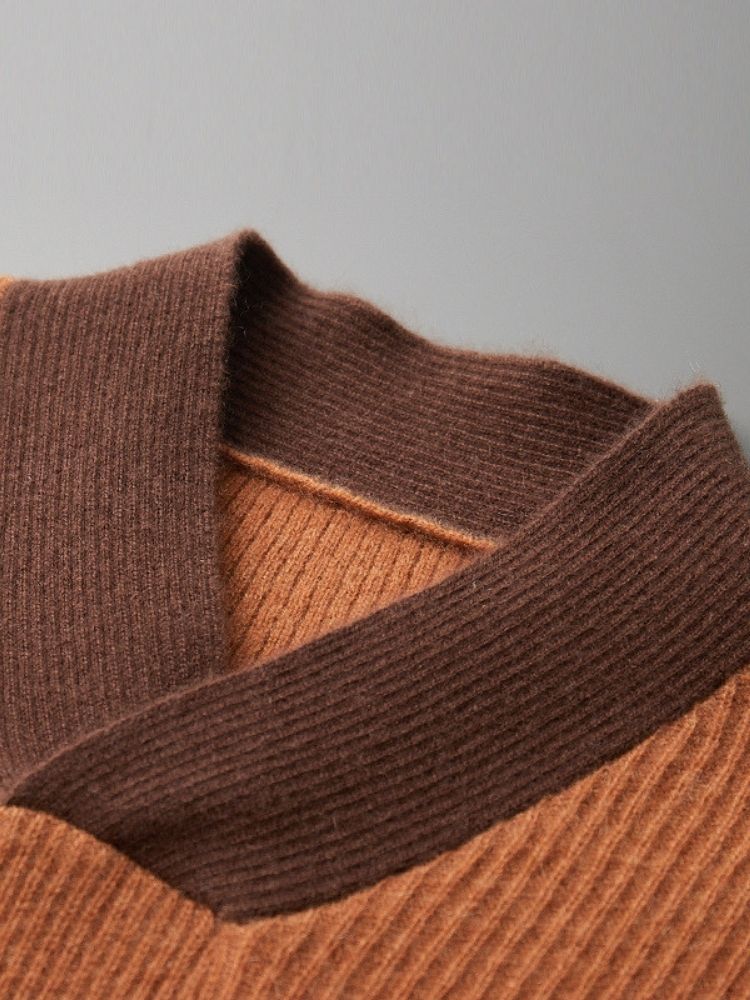 Kade - V-Neck Shawl Collar Cashmere Sweater