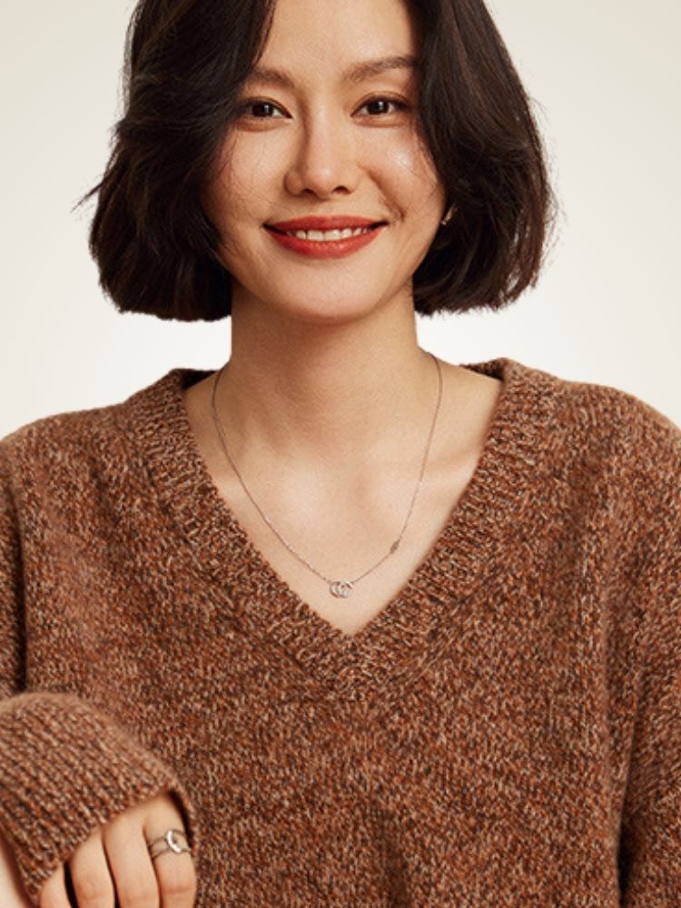 Yloria - Marled Tones Cashmere Sweater