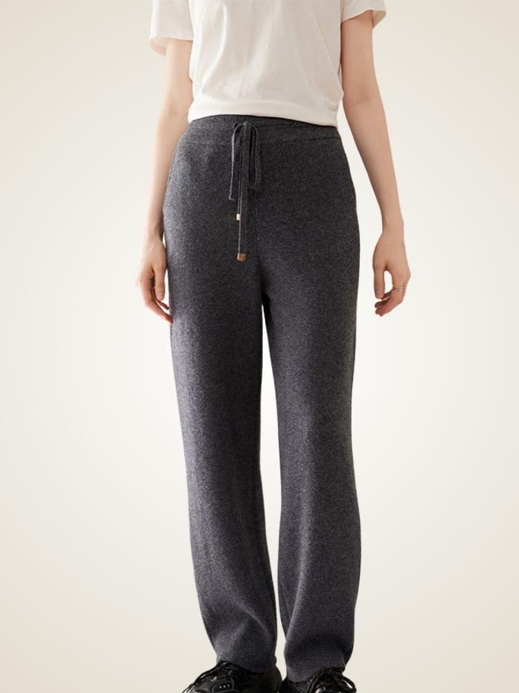 Brienna - High Waist Cashmere Sweat Pants