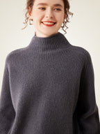 Olympia - Ribbed Cashmere Turtleneck Sweater
