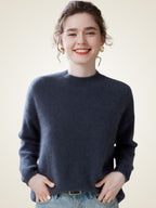 Zeliana - Classic Cashmere Crewneck Sweater