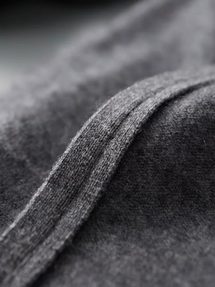 Carter - Tricolore Cashmere Zip Up Cardigan