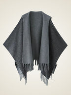 Nathalie - Reversible Hooded Cashmere Cape