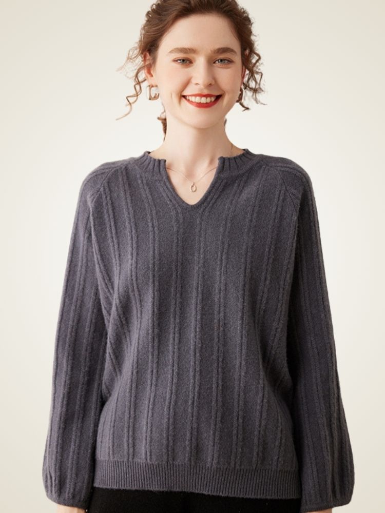 Arelia - Ribbed Cashmere Sweater