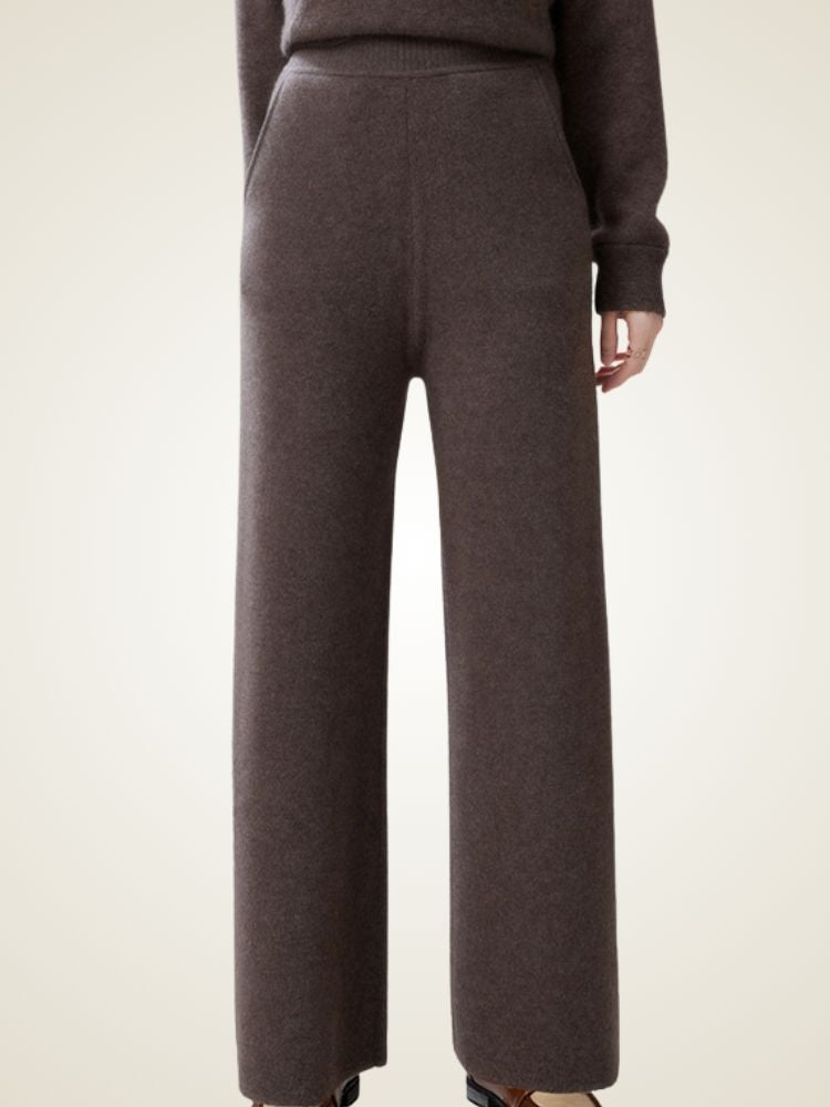 Arley - Wide-Leg Cashmere Pants