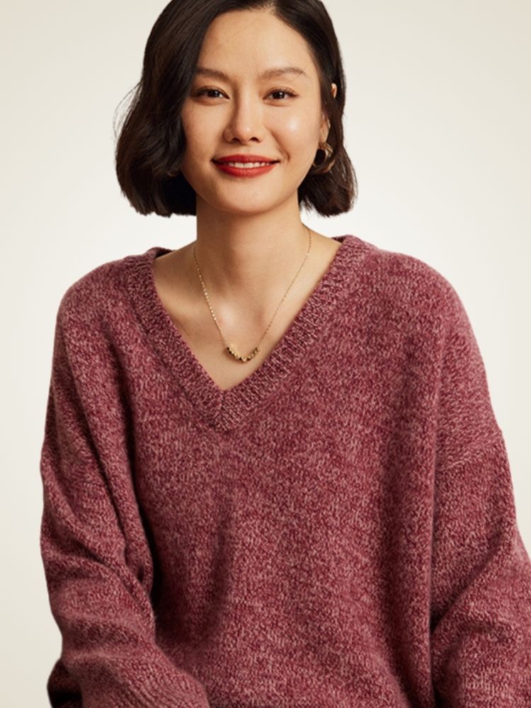 Yloria - Marled Tones Cashmere Sweater