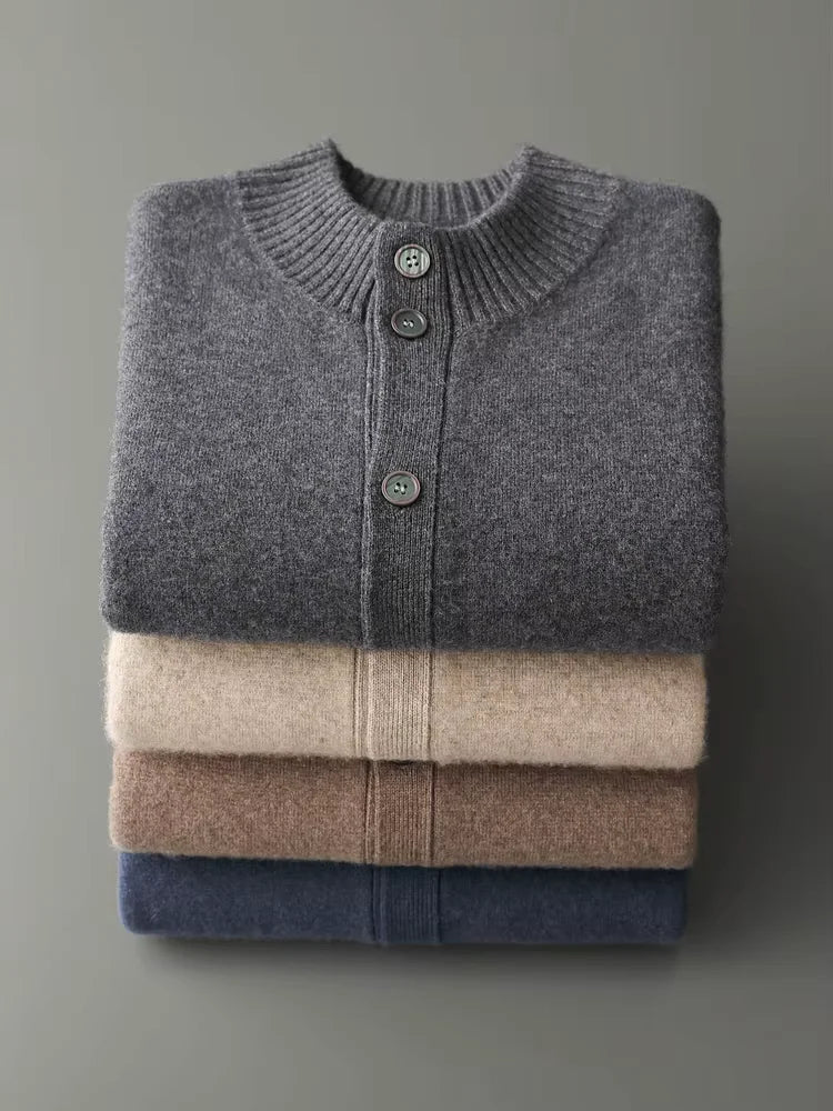 Eric - Button Up Cashmere Cardigan