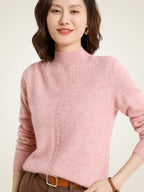 Grace - Mock Neck Cashmere Sweater