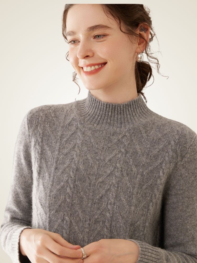 Sandrine - Cable Knit Cashmere Dress