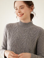 Sandrine - Cable Knit Cashmere Dress