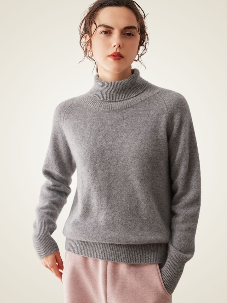 Perla -  High Turtleneck Cashmere Sweater