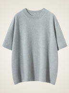 Jisele - Short-Sleeve Cashmere Top