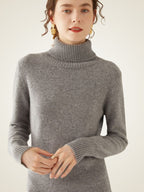 Mayowa - Turtleneck Cashmere Dress