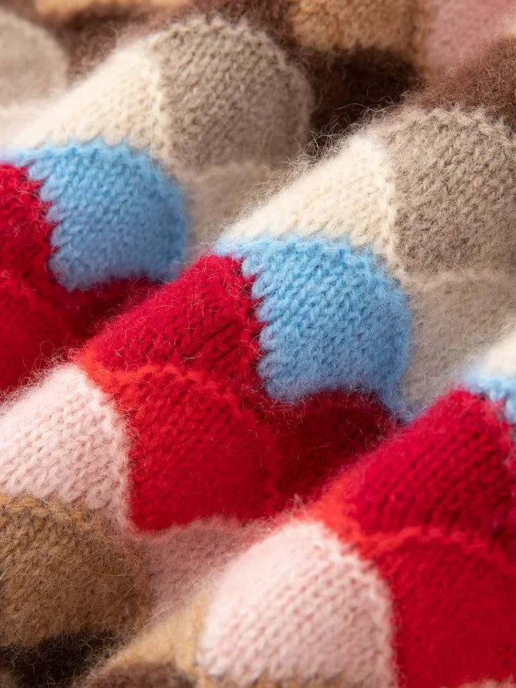 Harmony - Colorful Wave Pattern Cashmere Sweater