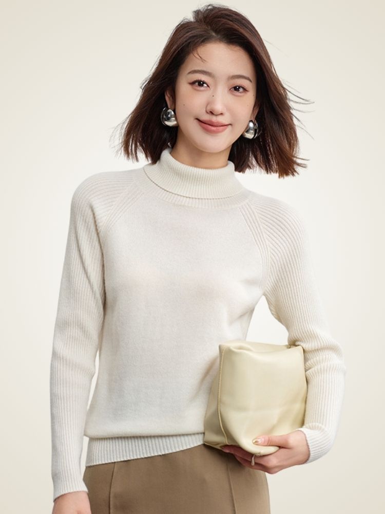 Keeley - Ribbed Cashmere Turtleneck
