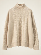 Odessa - Cable-Knit Cashmere Turtleneck