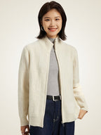 Vala - Zip-Up Cashmere Cardigan