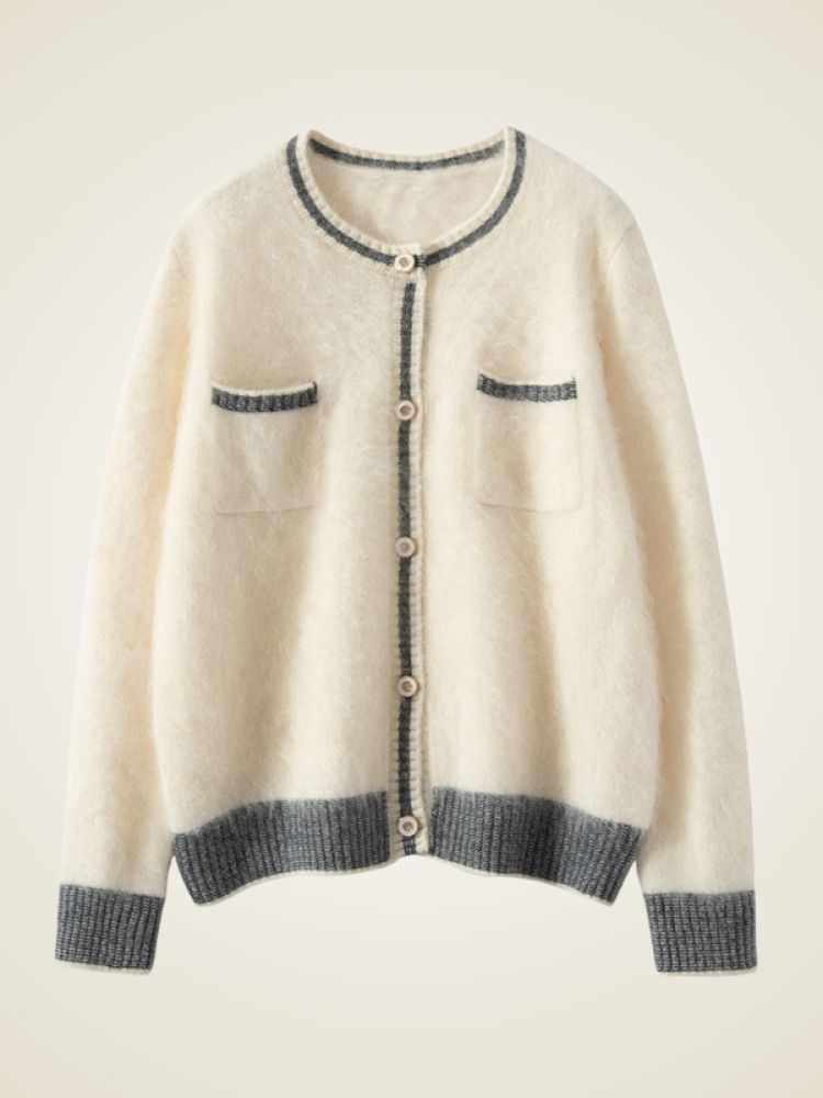 Flor - Brushed Cashmere Cardigan