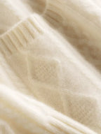 Paige - Collared Cable Knit Cashmere Cardigan