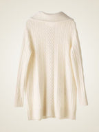 Paige - Collared Cable Knit Cashmere Cardigan