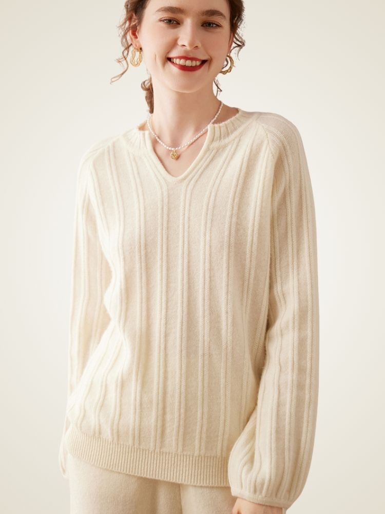Arelia - Ribbed Cashmere Sweater