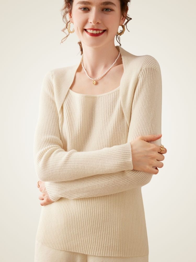 Norielle - Ribbed Cashmere Sweater