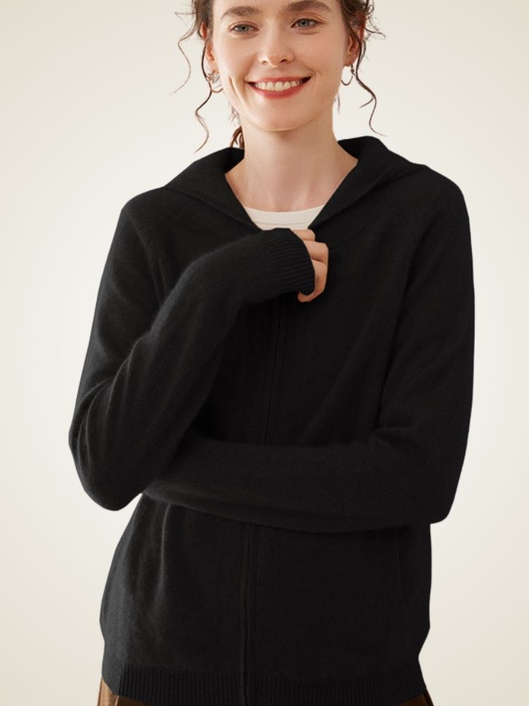Lorynna - Zip-Up Cashmere Hoodie