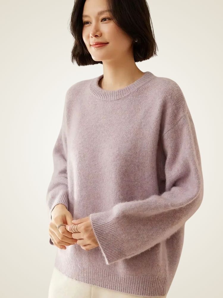 Lauren - Oversize Crewneck Cashmere Sweater