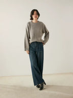 Lauren - Oversize Crewneck Cashmere Sweater