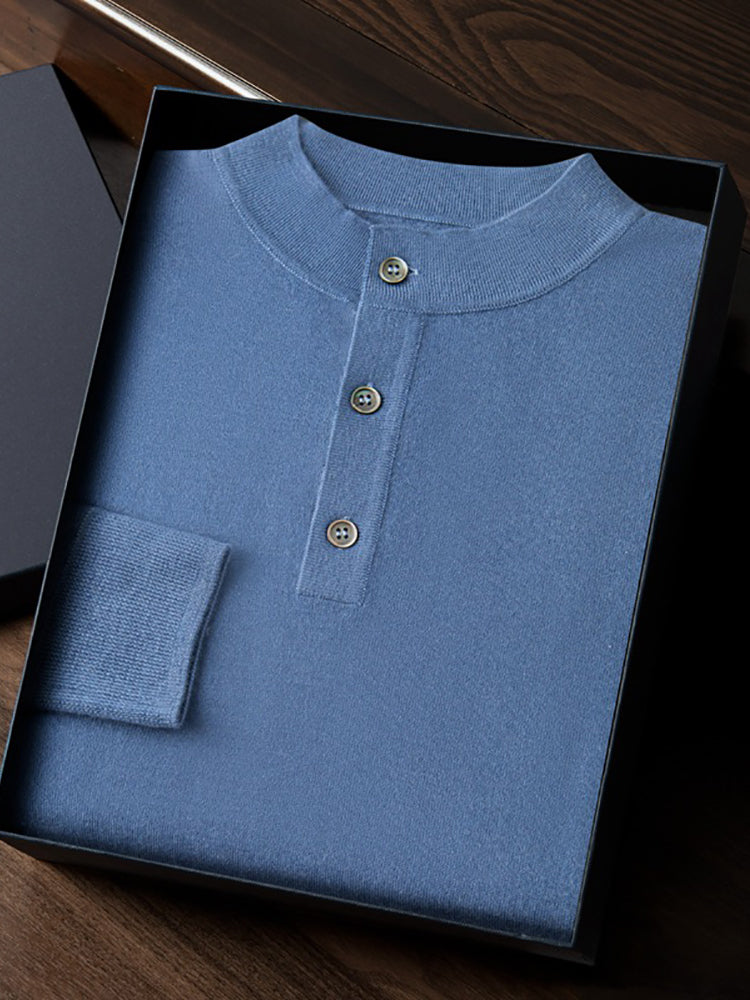 Edison - Cashmere Henley Sweater