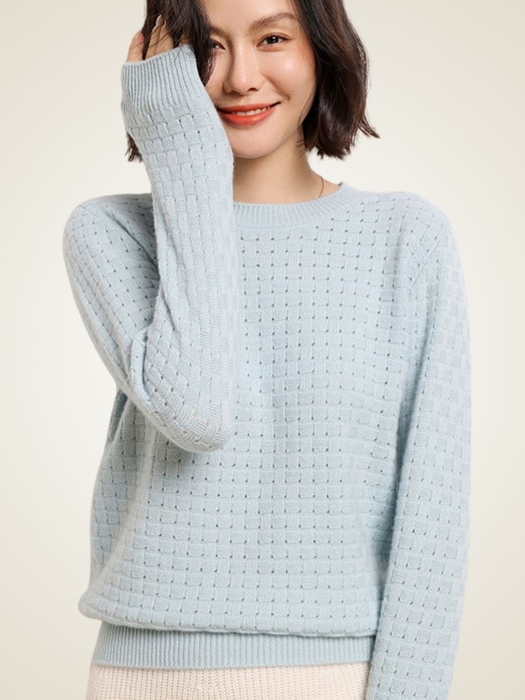 Dianis - Waffle-Textured Cashmere Sweater