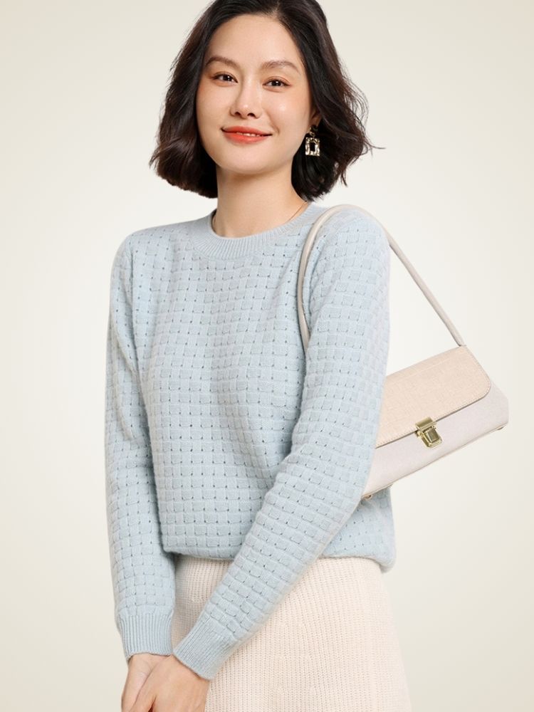 Dianis - Waffle-Textured Cashmere Sweater