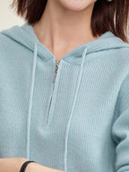 Adelise - Zip-Up Cashmere Hoodie