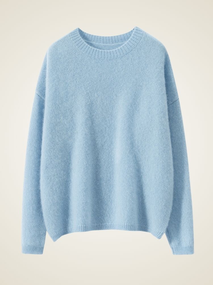 Zeliana - Classic Cashmere Crewneck Sweater