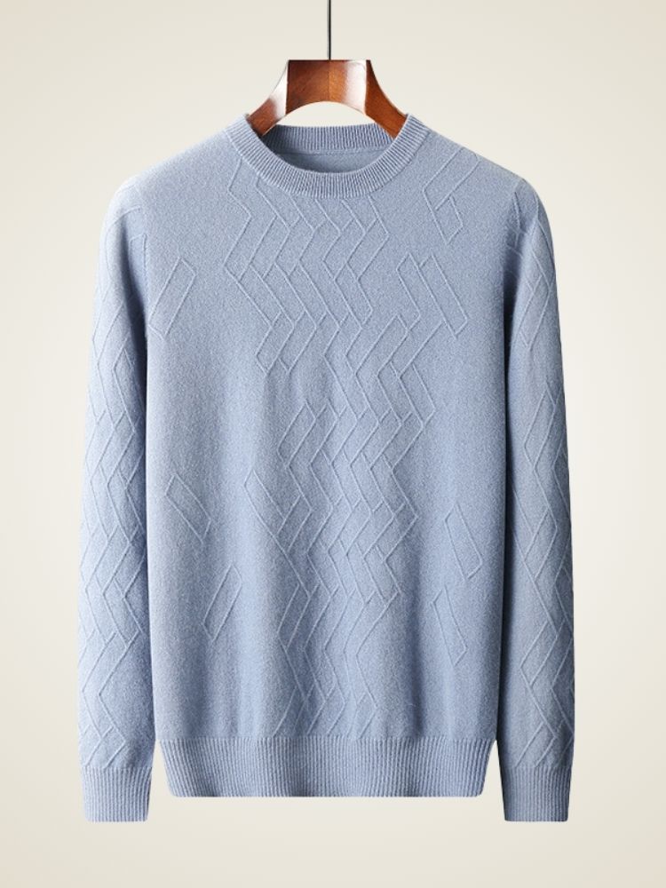 Jett - Geometric Cashmere Sweater XS042