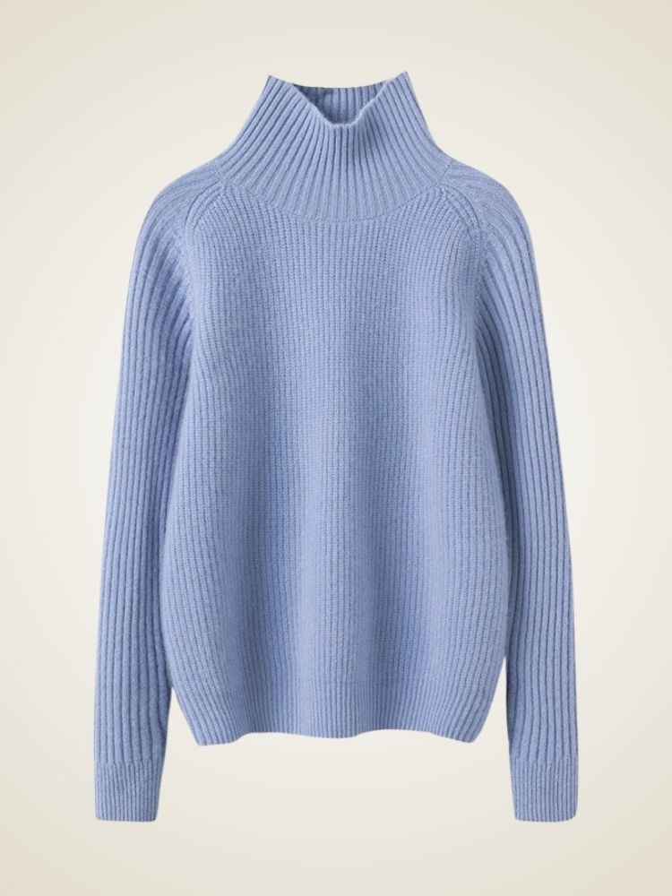 Liora - Ribbed Cashmere Turtleneck