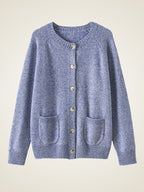 Nessa - Heathered Cashmere Cardigan