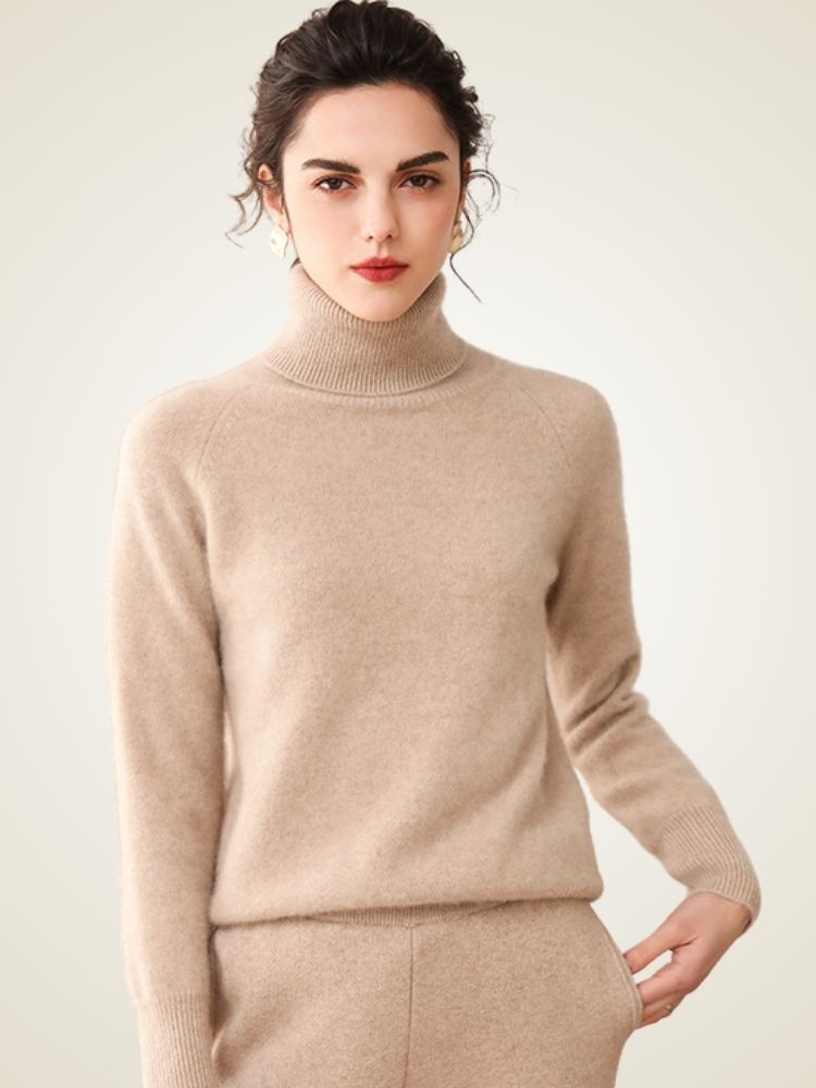 Perla -  High Turtleneck Cashmere Sweater