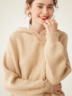 Johanna - Ribbed Cashmere Hoodie