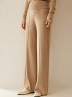Kaila - Wide Leg Cashmere Pants