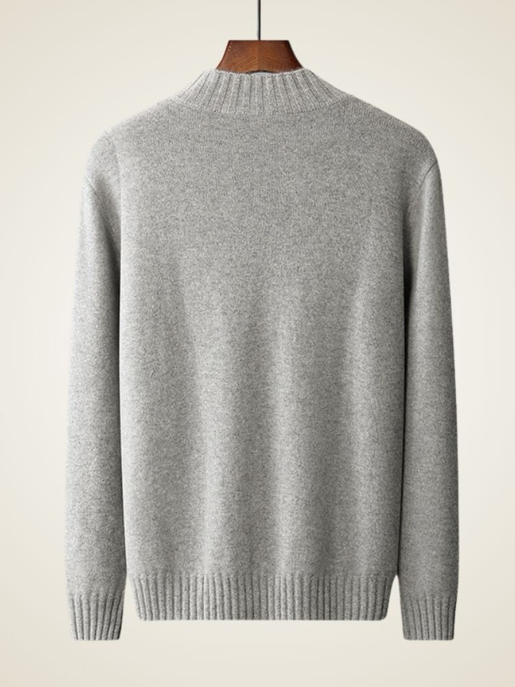 Lennox - High Collar Cashmere Sweater