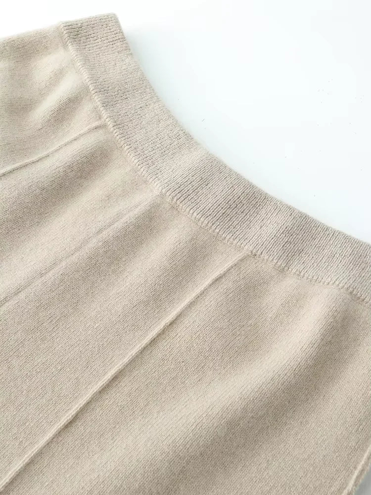 Kaila - Wide Leg Cashmere Pants