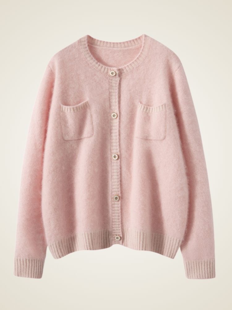 Flor - Brushed Cashmere Cardigan