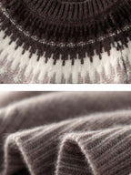 Ansel - Knitted Yoke Cashmere Sweater