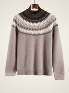 Ansel - Knitted Yoke Cashmere Sweater